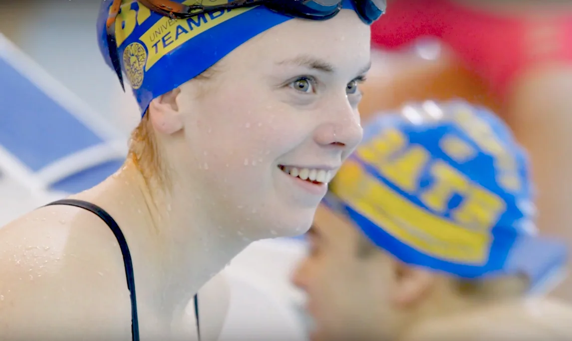 Anna Hopkin swimming