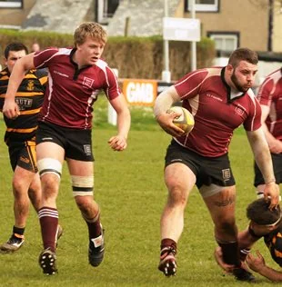 Ray Chase Gloucestershire Under 20s prop on the run picture courtesy & copyright Dave Fox