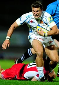 Exeter Chiefs flyer Mark Foster image courtesy & copyright Exeter Chiefs/Pinnacle Photo Agency UK