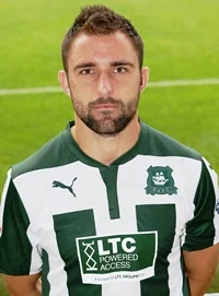 Plymouth Argyle central defender Peter Hartley courtesy & copyright DAVE ROWNTREE