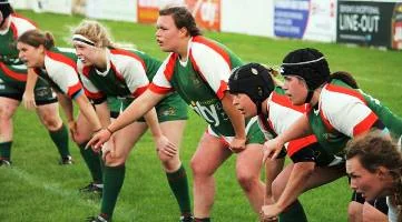Plymouth Albion Ladies defensive line